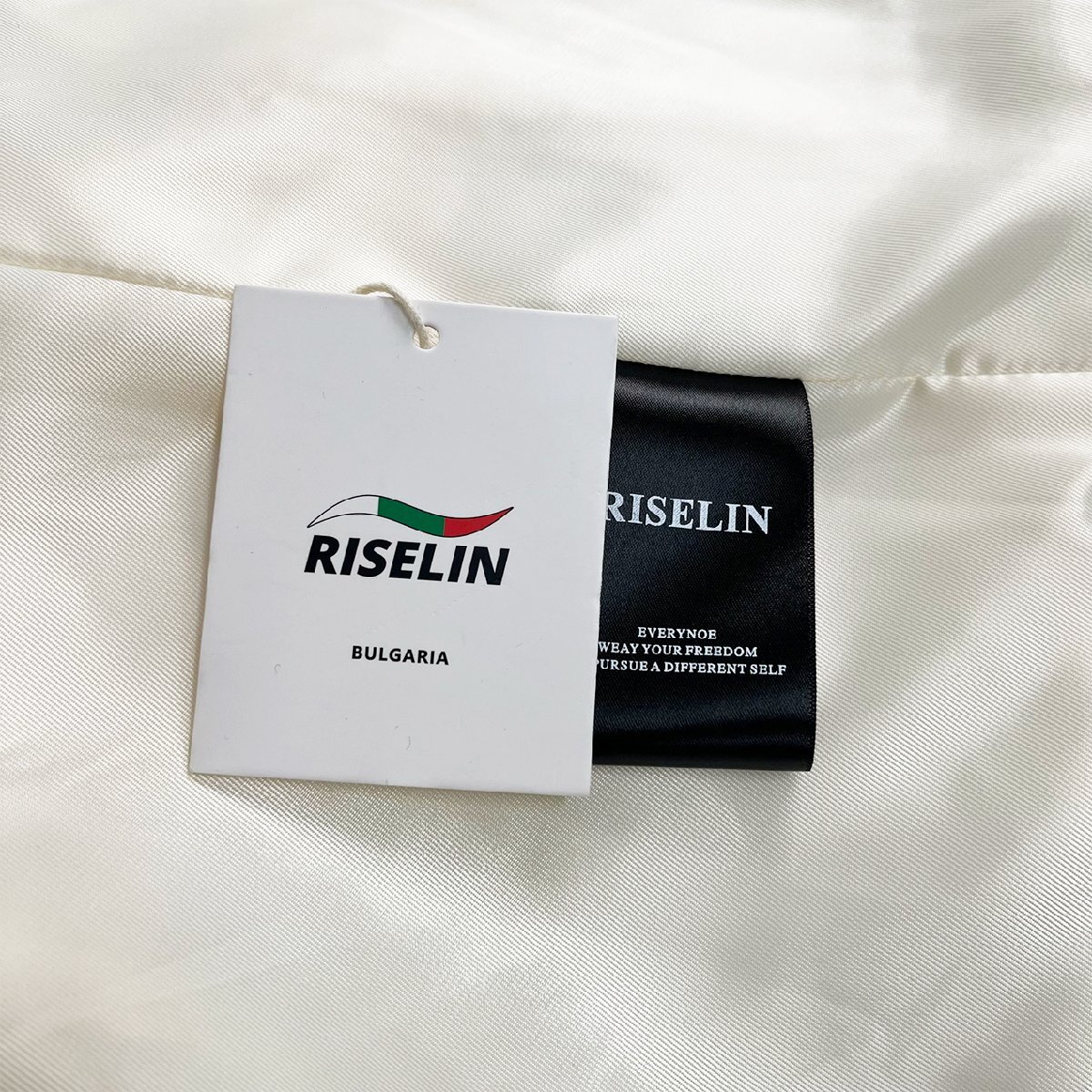 上級ヨーロッパ製※定価6万◆ブルガリア発※RISELIN ジャケット 高級麻/リネン混 薄手 洗練 無地 アウター フォーマル 通勤 レディース L_画像10