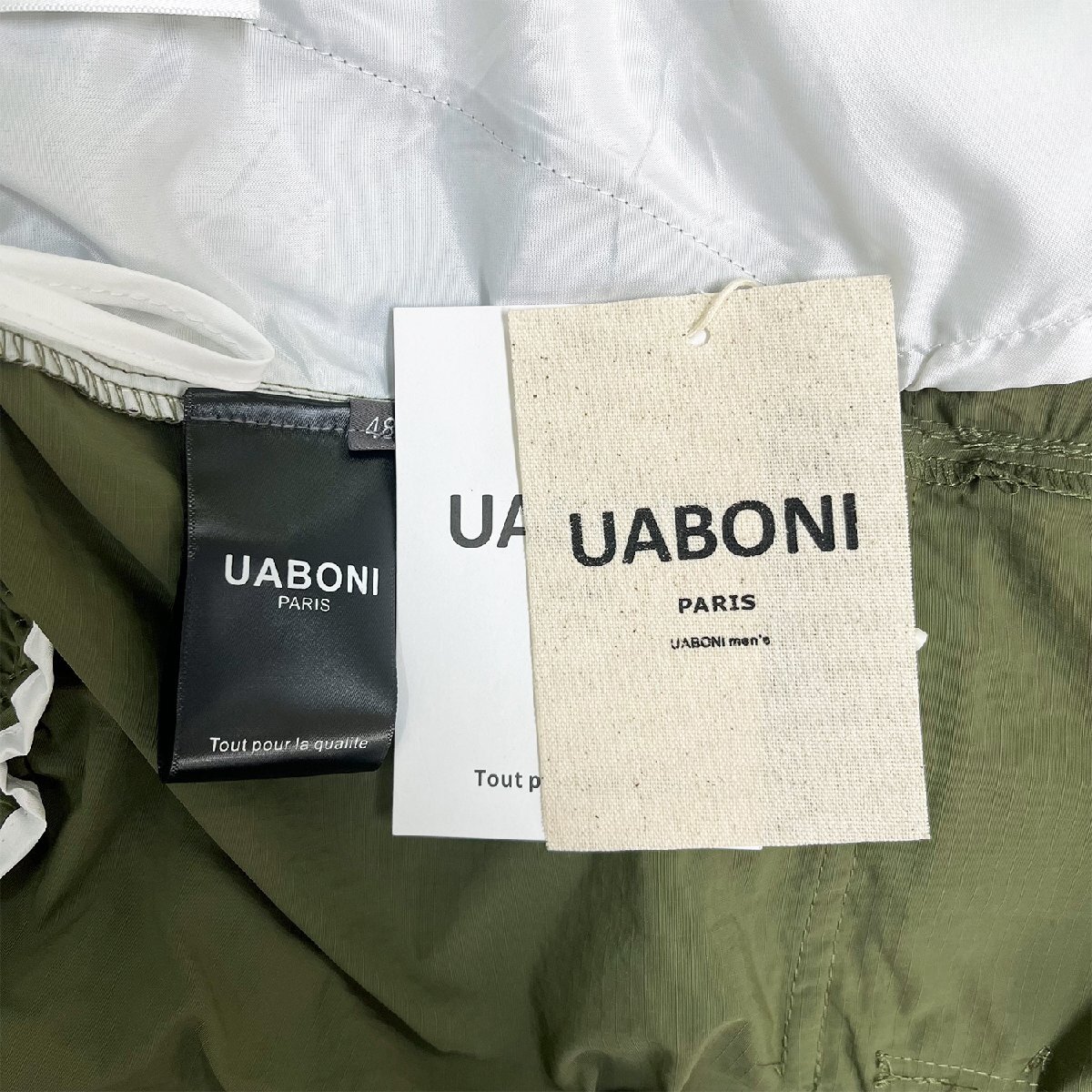 人気EU製＆定価3万◆UABONI*Paris*ショートパンツ*ユアボニ*パリ発◆上質 薄手 通気 涼しい 無地 短パン ハーフパンツ 日常 スポーツ XL/50_画像9