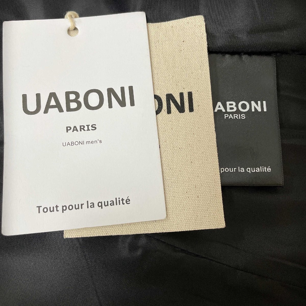 ★★最上級EU製＆定価7万◆UABONI*Paris*コート*ユアボニ*パリ発◆上質カシミヤ100％ 高級 ソフト エレガンス トラディショナル 紳士 M/46_画像10