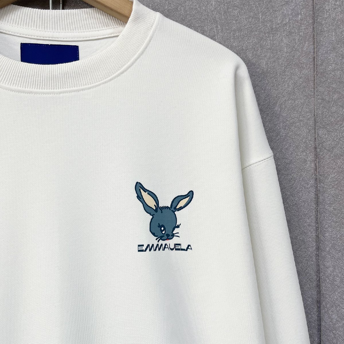  high class * sweatshirt regular price 4 ten thousand *Emmauela* Italy * milano departure * cotton 100% comfortable pull over rabbit pretty playing heart man and woman use M/46 size 