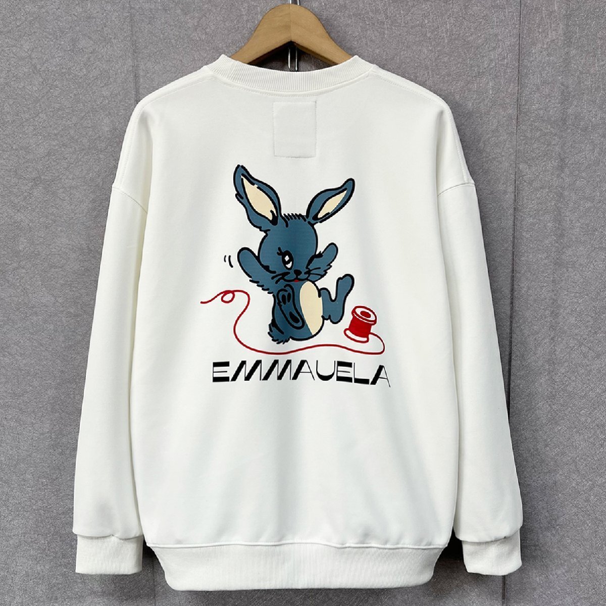  high class * sweatshirt regular price 4 ten thousand *Emmauela* Italy * milano departure * cotton 100% comfortable pull over rabbit pretty playing heart man and woman use M/46 size 