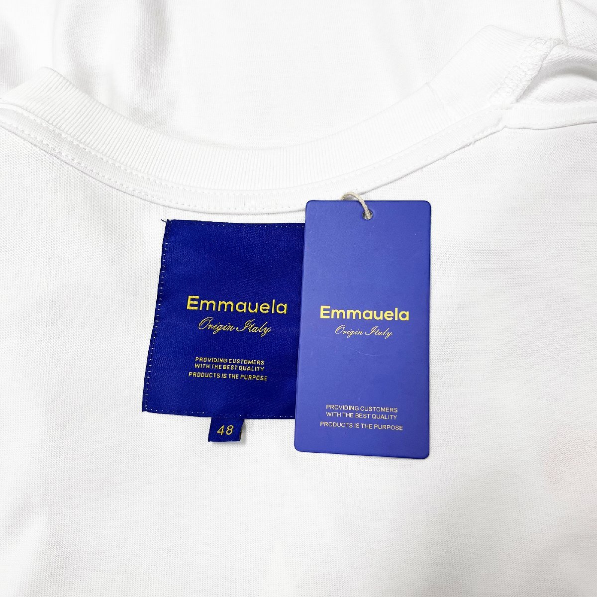 新作・半袖Tシャツ 定価2万◆Emmauela・イタリア・ミラノ発◆コットン100％ 通気 快適 おひつじ座 オシャレ トップス カッコイイ 普段着 52_画像7