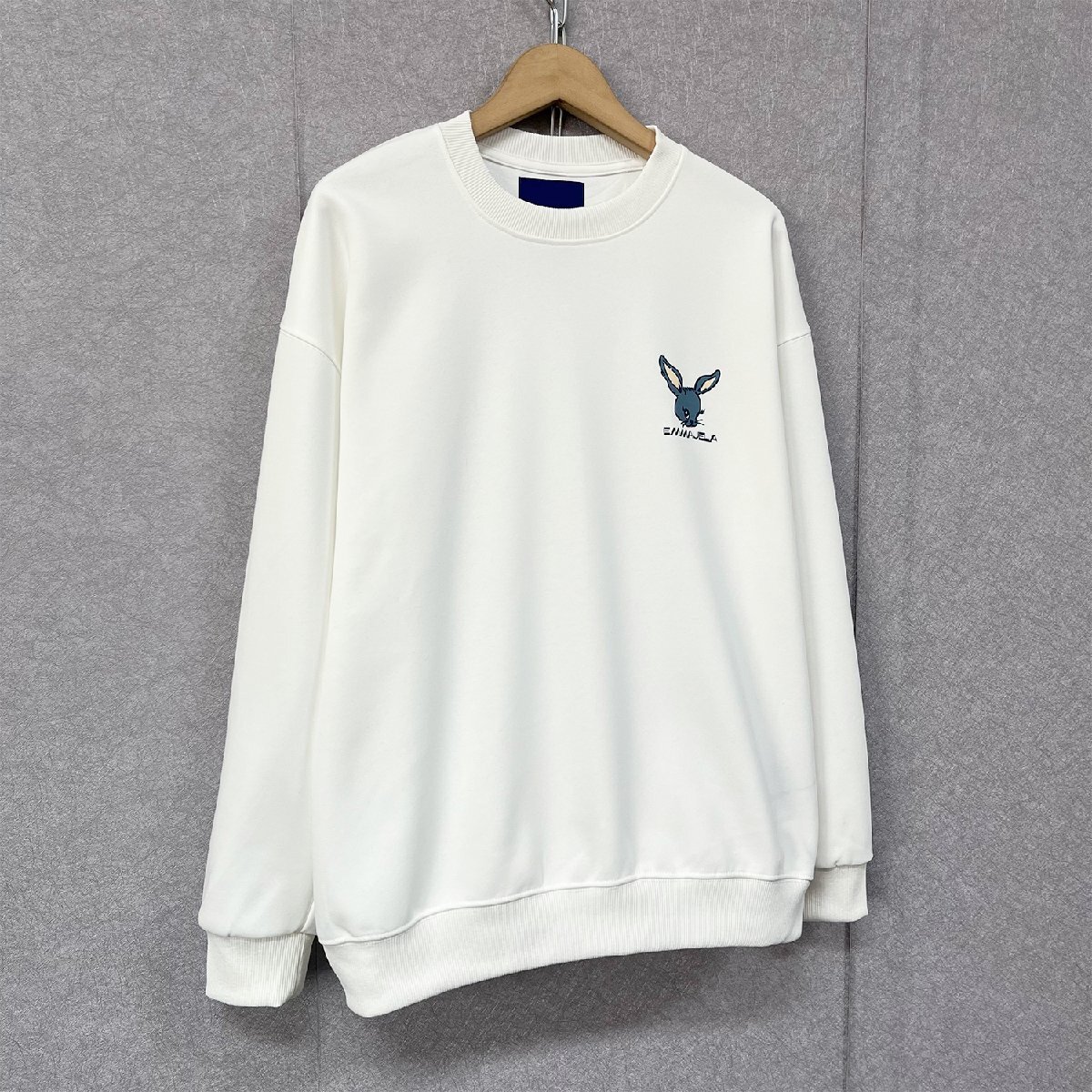  high class * sweatshirt regular price 4 ten thousand *Emmauela* Italy * milano departure * cotton 100% comfortable pull over rabbit pretty playing heart man and woman use M/46 size 