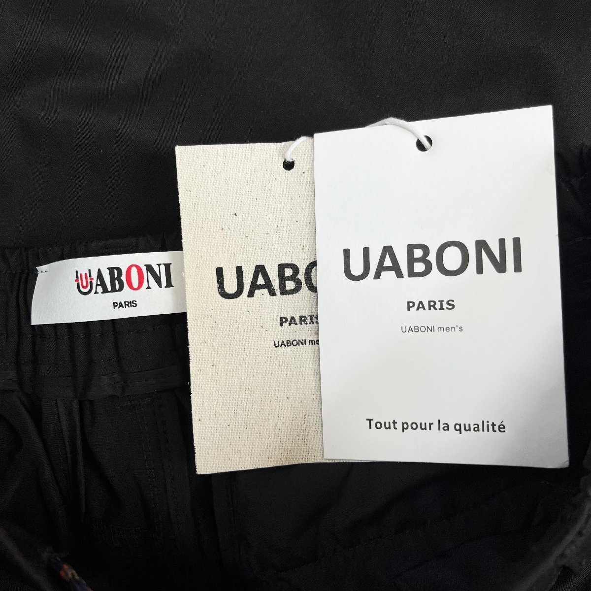 一枚限定EU製＆定価4万◆UABONI*Paris*スラックス*ユアボニ*パリ発◆コットン100% 通気速乾 頑丈 無地 チノパン ストリート 普段着 M/46_画像9