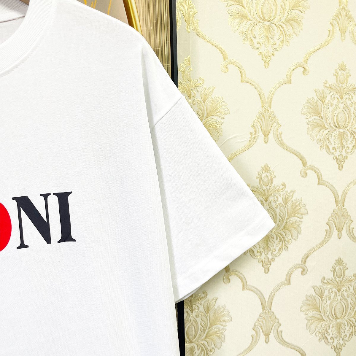 人気EU製＆定価2万◆UABONI*Paris*半袖Tシャツ*ユアボニ*パリ発◆エジプト綿 ソフト 快適 薄手 ロゴ カットソー スウェット 男女兼用 2XL_画像7