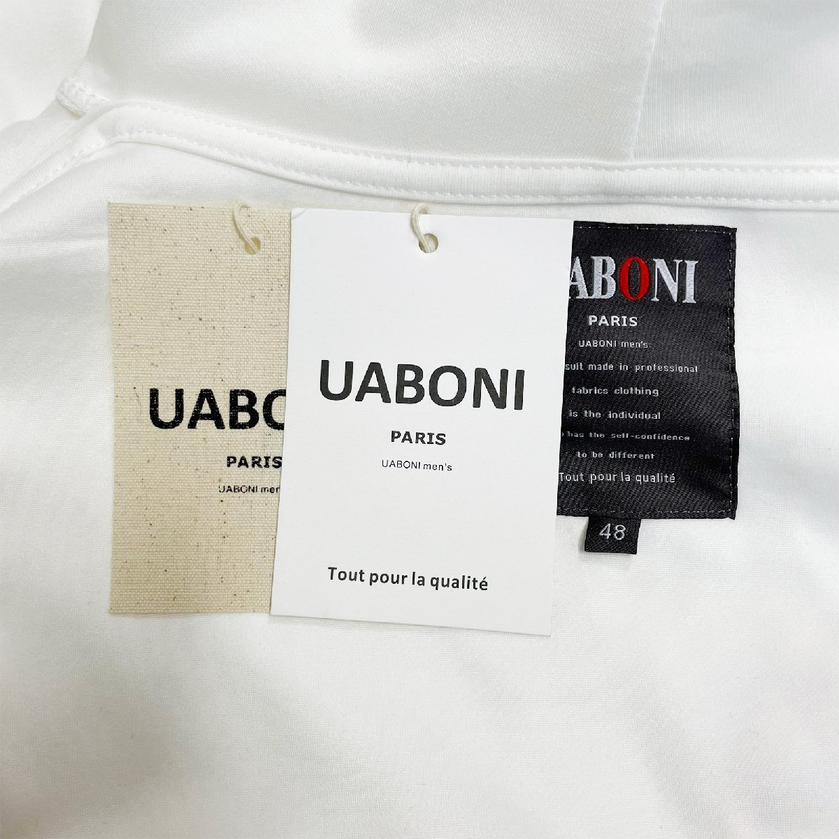 人気EU製＆定価5万◆UABONI*Paris*パーカー*ユアボニ*パリ発◆綿100% 快適 暖かい ウサギ柄 可愛い ロゴ スウェット M/46サイズ_画像9