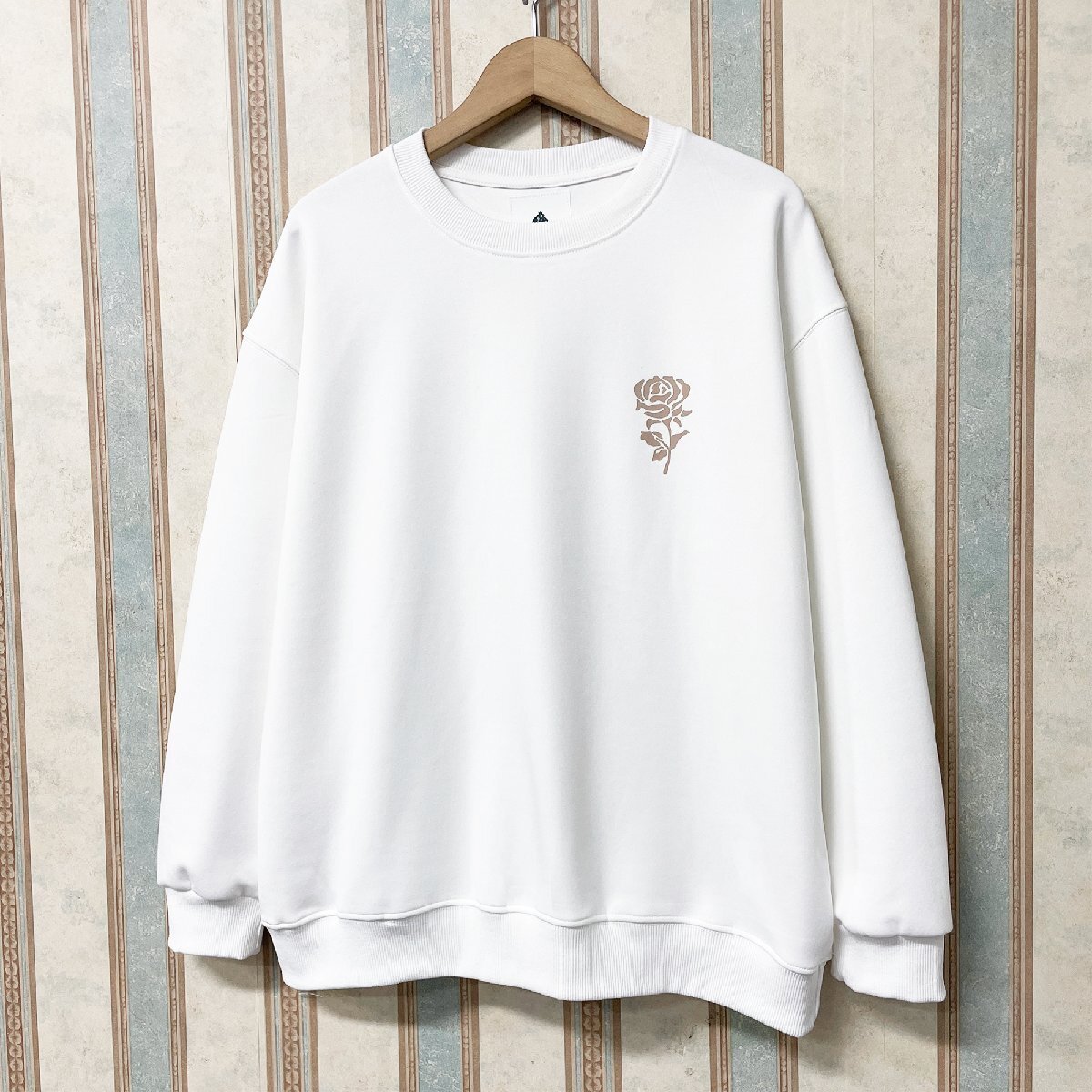  new work regular price 4 ten thousand FRANKLIN MUSK* America * New York departure sweatshirt ventilation soft britain character rose sweat tops standard size 1