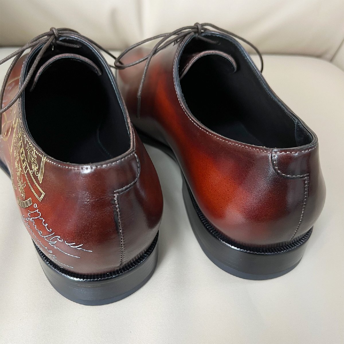  valuable EU made regular price 28 ten thousand special order limited goods *UABONI* business shoes *yuaboni* on goods hand made handmade hand . original leather formal gentleman 25.