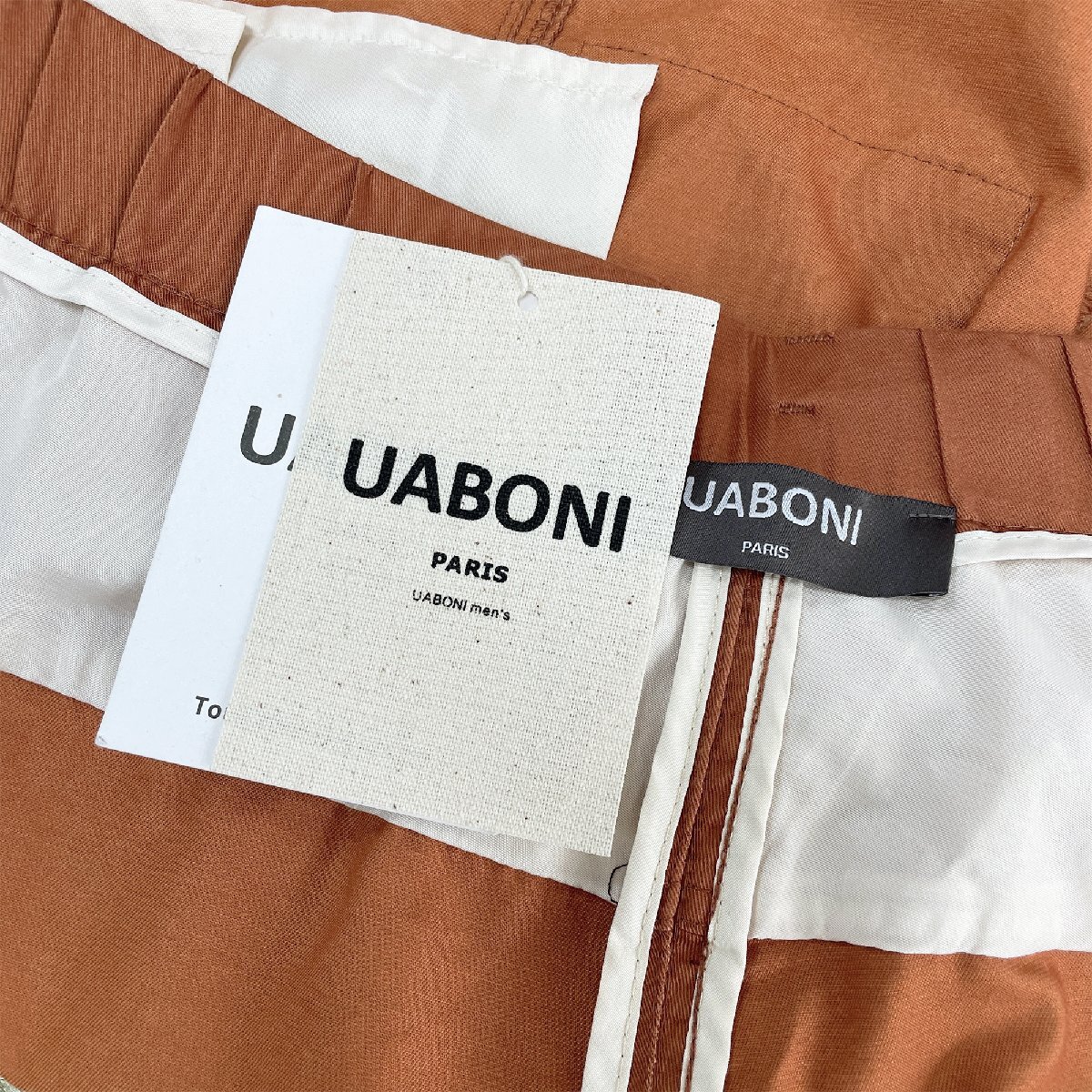 個性EU製＆定価3万◆UABONI*Paris*ショートパンツ*ユアボニ*パリ発◆上質 通気 洗練 無地 前開き 短パン ハーフパンツ 釣り メンズ 日常2XL_画像9