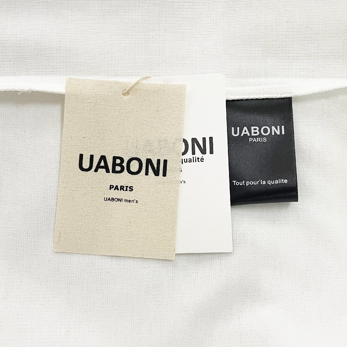 定番EU製＆定価7万◆UABONI*Paris*上下セット*ユアボニ*パリ発◆上質 吸汗速乾 通気 切替 半袖Tシャツ ショートパンツ スポーツ XL/50_画像9