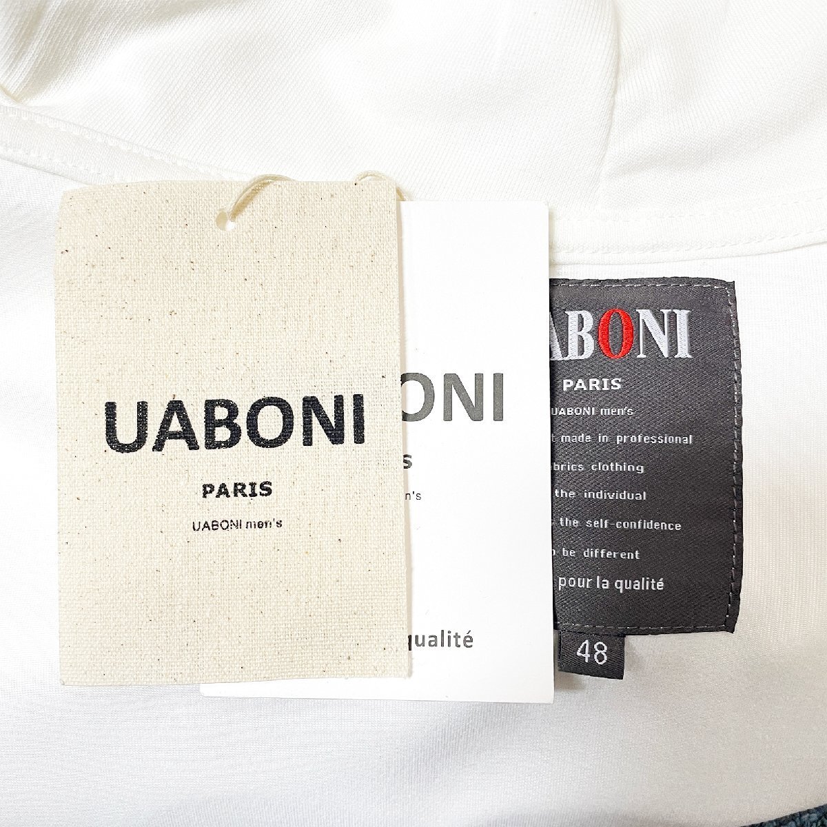 高級EU製＆定価4万◆UABONI*Paris*パーカー*ユアボニ*パリ発◆上品 個性 クマ カラフル カットソー トレーナー 定番 2XL/52サイズ_画像9