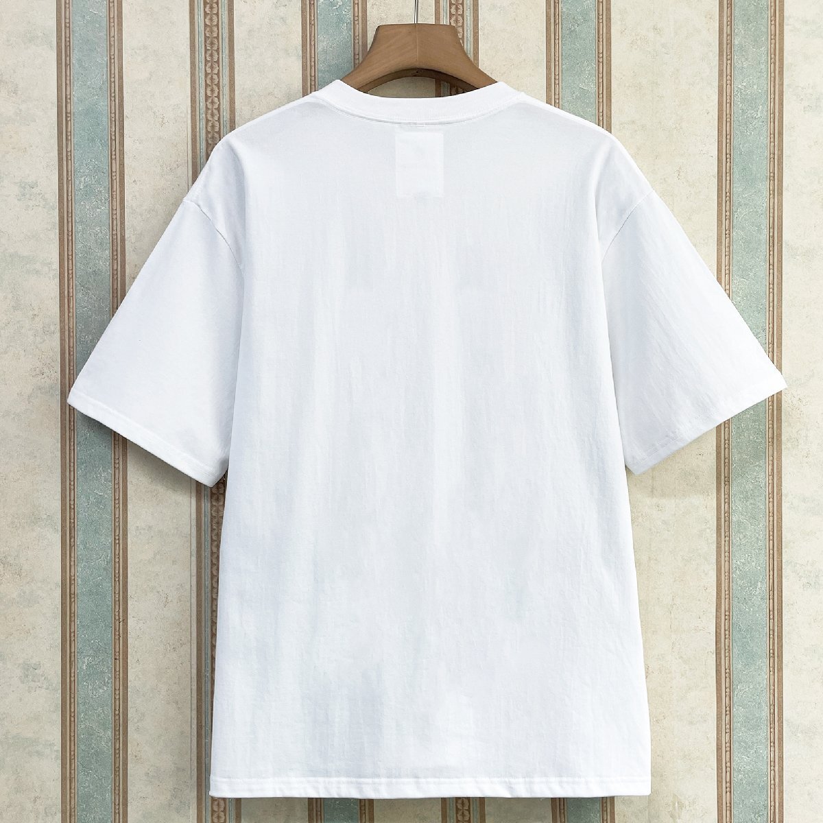 人気 定価2万 FRANKLIN MUSK・アメリカ・ニューヨーク発 半袖Tシャツ 通気 吸汗 ネコ 英字 カットソー 可愛い カジュアル 定番 サイズ4_画像2
