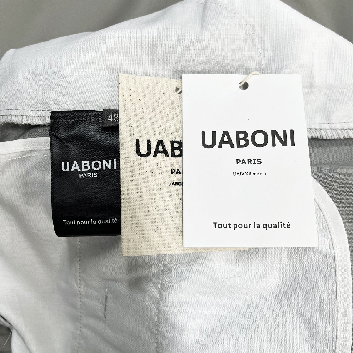 高級EU製＆定価5万◆UABONI*Paris*スラックス*ユアボニ*パリ発◆薄手 ゆったり 速乾 無地 ボトムス スウェットパンツ 快適紳士 ビジネス2XL_画像9