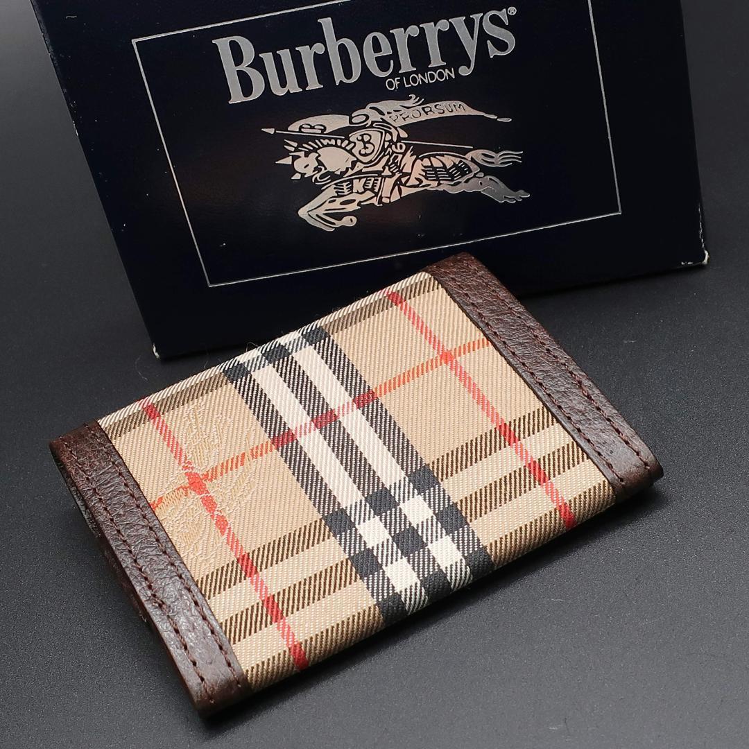 正規品 バーバリー Burberry 小銭入れ コインケース Coin case ノバチェック Nova Check シャドーホース 箱 Box Authentic Mint_画像2