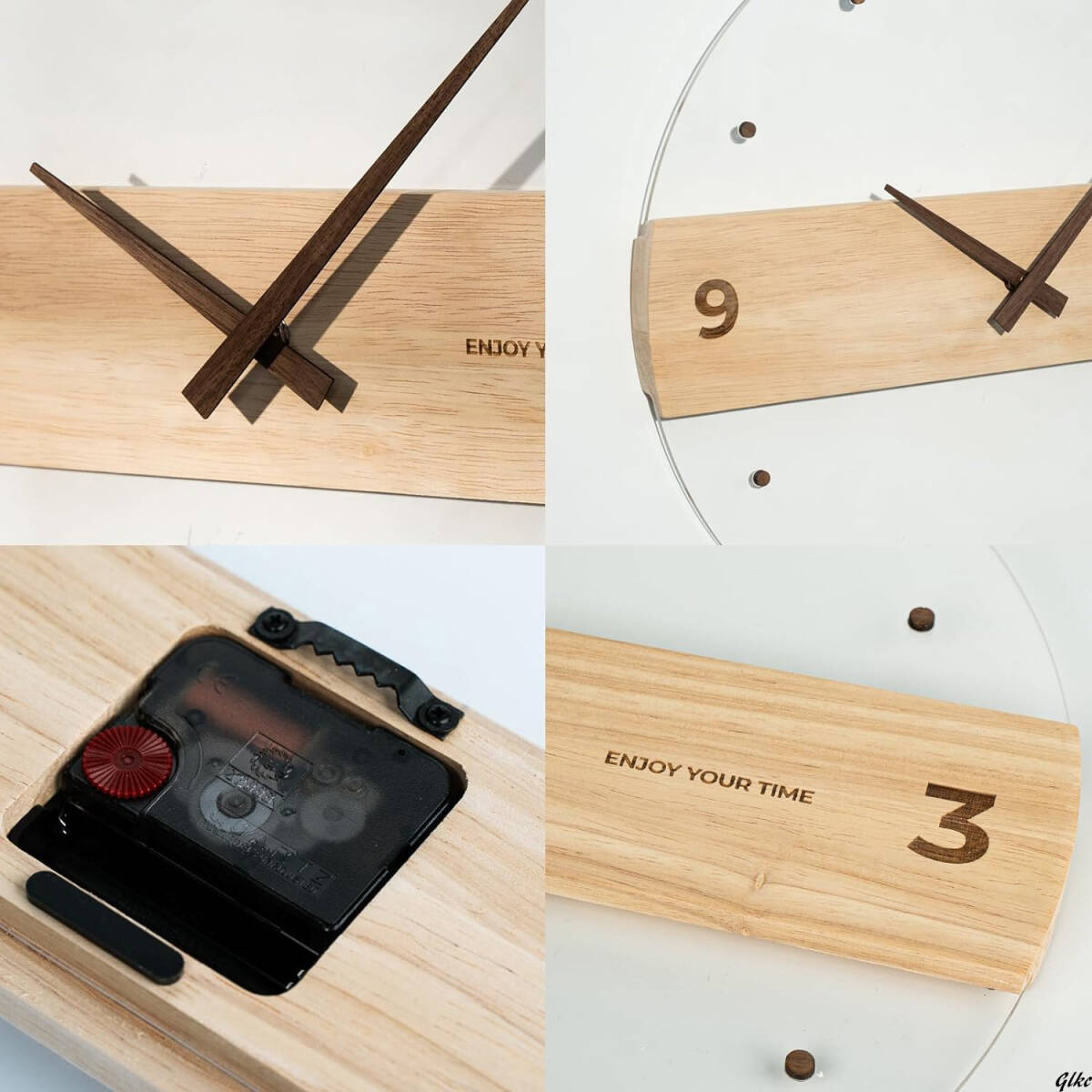 【美しく実用的な掛け時計】アナログ時計 連続秒針 直径40cm 北欧風 スタイリッシュ シンプルデザイン ギフト プレゼント_画像7