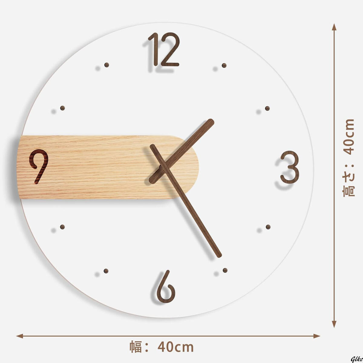 【シンプルデザインの壁掛け時計】ウォールクロック 連続秒針 北欧風 クリア スタイリッシュ おしゃれ ギフト プレゼント 静音