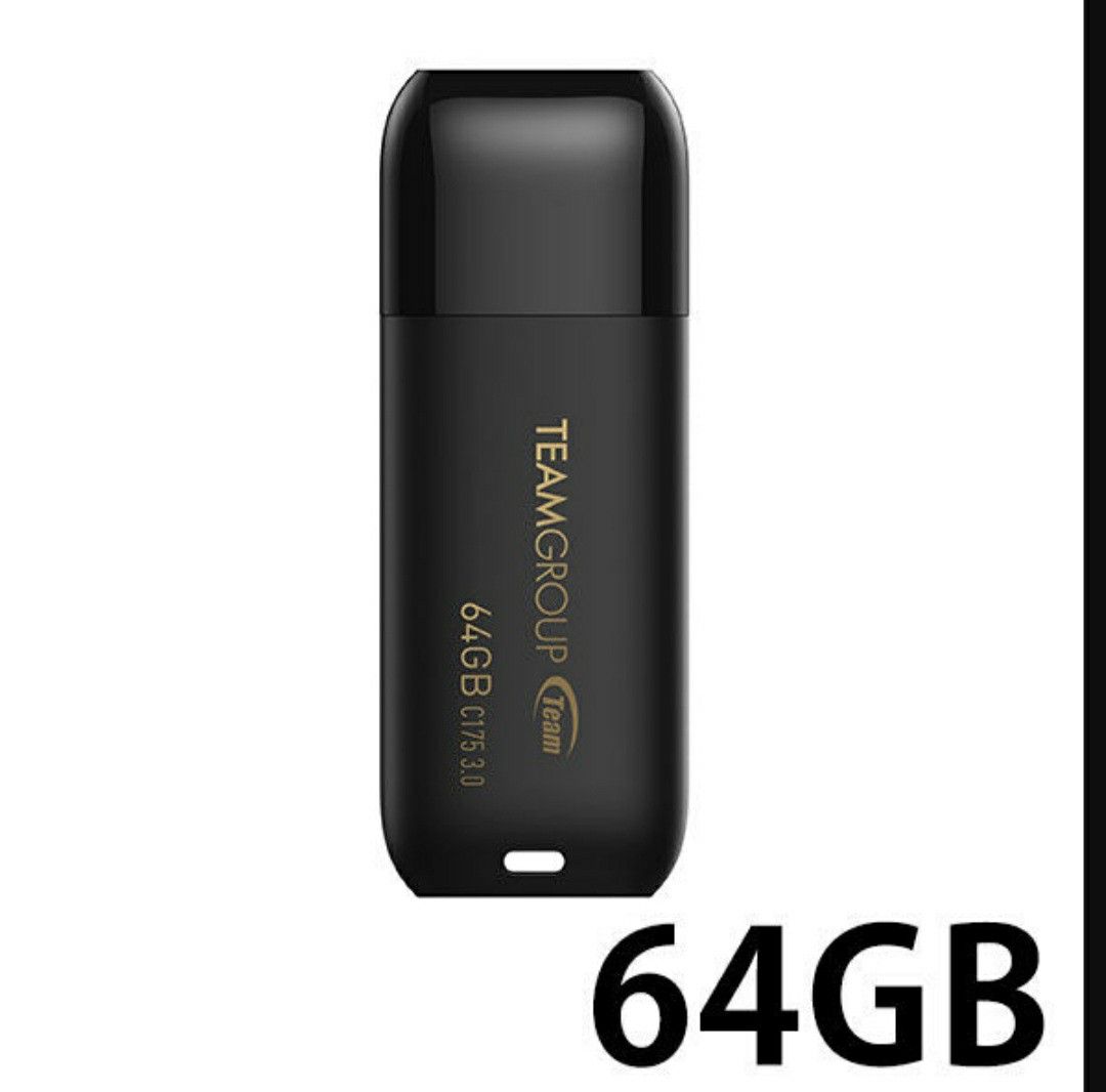Team USBメモリ 64GB USB3.1 / USB 3.0 キャップ型 指紋が付きにくい特殊加工 正規品