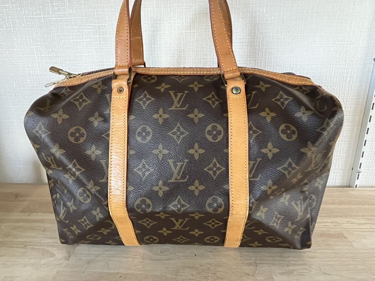 1円スタート LOUIS VUITTON モノグラム ボストンバッグ サックスプール35 ルイヴィトン LV サックスープル ハンドバッグ カバン 鞄 M41626_画像2