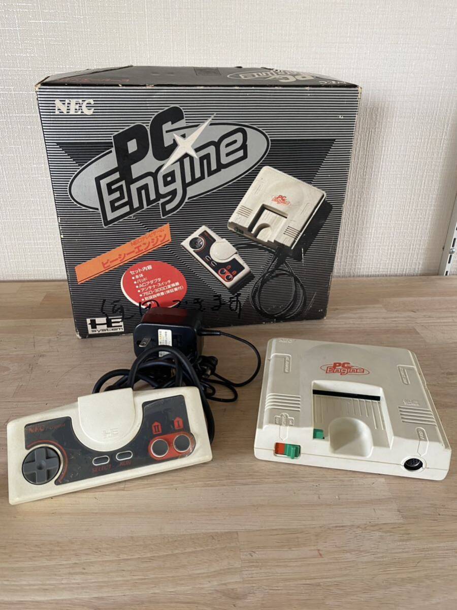 1 jpy start PC Enginepi-si- engine PI-TG001 video game controller retro NEC game machine body 