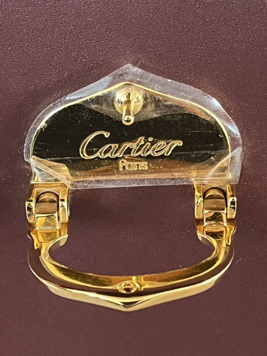 1円スタート 美品 Cartier 2way ショルダーバッグ マストライン ボルドー レザー カルティエ 肩掛け 斜めがけ ゴールド金具 箱カバー付き_画像6