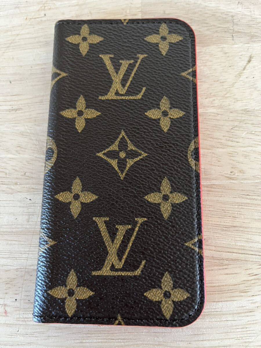 1円スタート 美品 LOUIS VUITTON モノグラム スマホケース ルイヴィトン M61906 ブランド ピンク カバー iPhoneケース お洒落 ケース付き_画像2