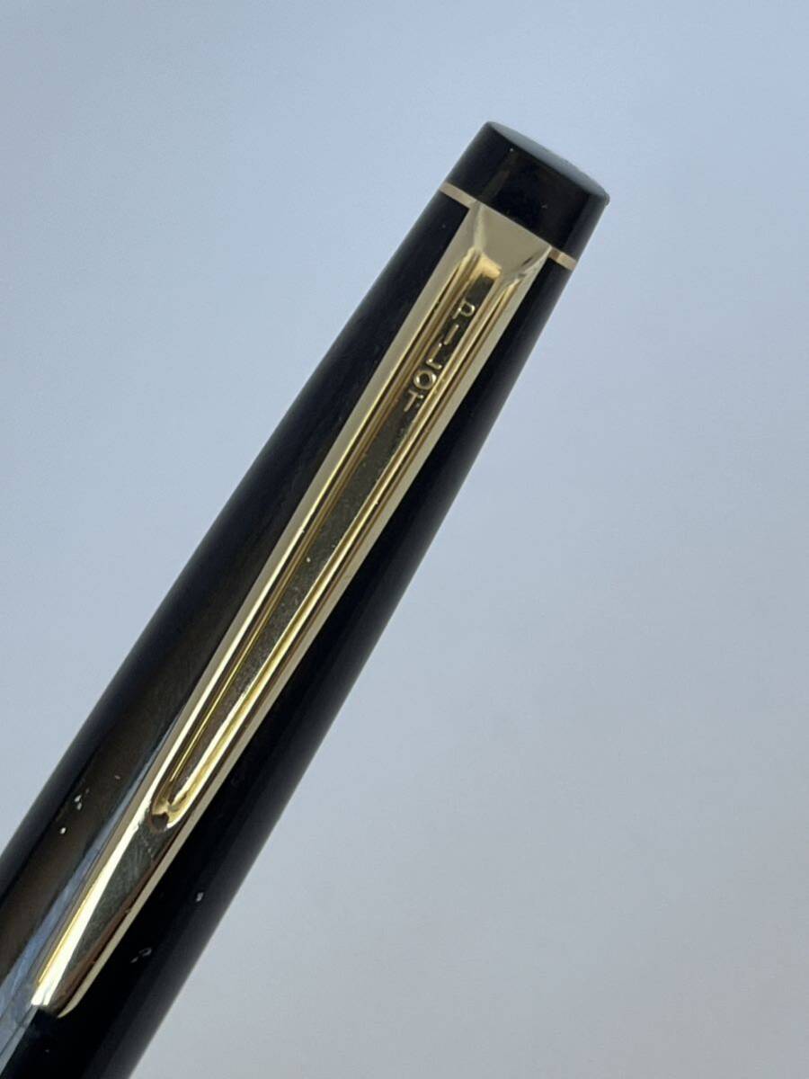 1円スタート PILOT Elite 万年筆 ペン先18K 金 ゴールド パイロット エリート 18K-750 ブラック 筆記用具 文房具_画像4