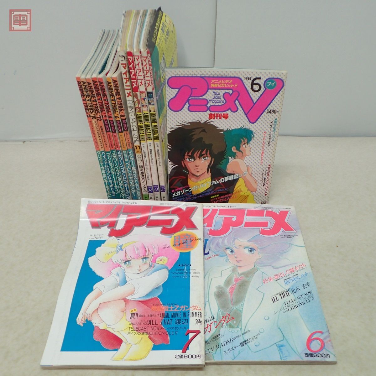  аниме biV+ мой аниме совместно 14 шт. комплект 1984 год ~1986 год Creamy Mami Mobile Suit Z Gundam подлинная вещь Showa Retro продажа комплектом [20