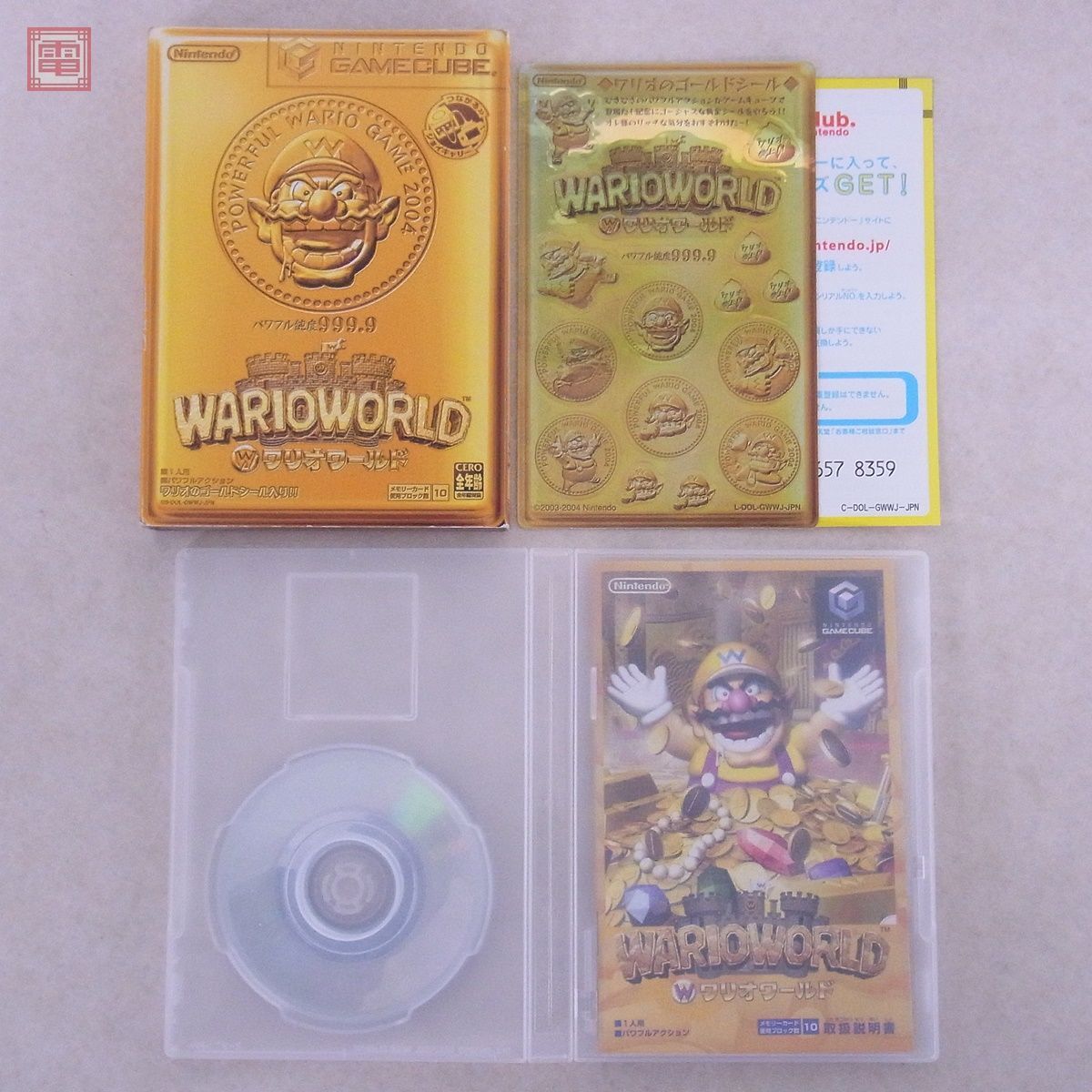 動作保証品 GC ゲームキューブ ワリオワールド WARIOWORLD ニンテンドー 任天堂 Nintendo 箱説/シール付【10の画像1