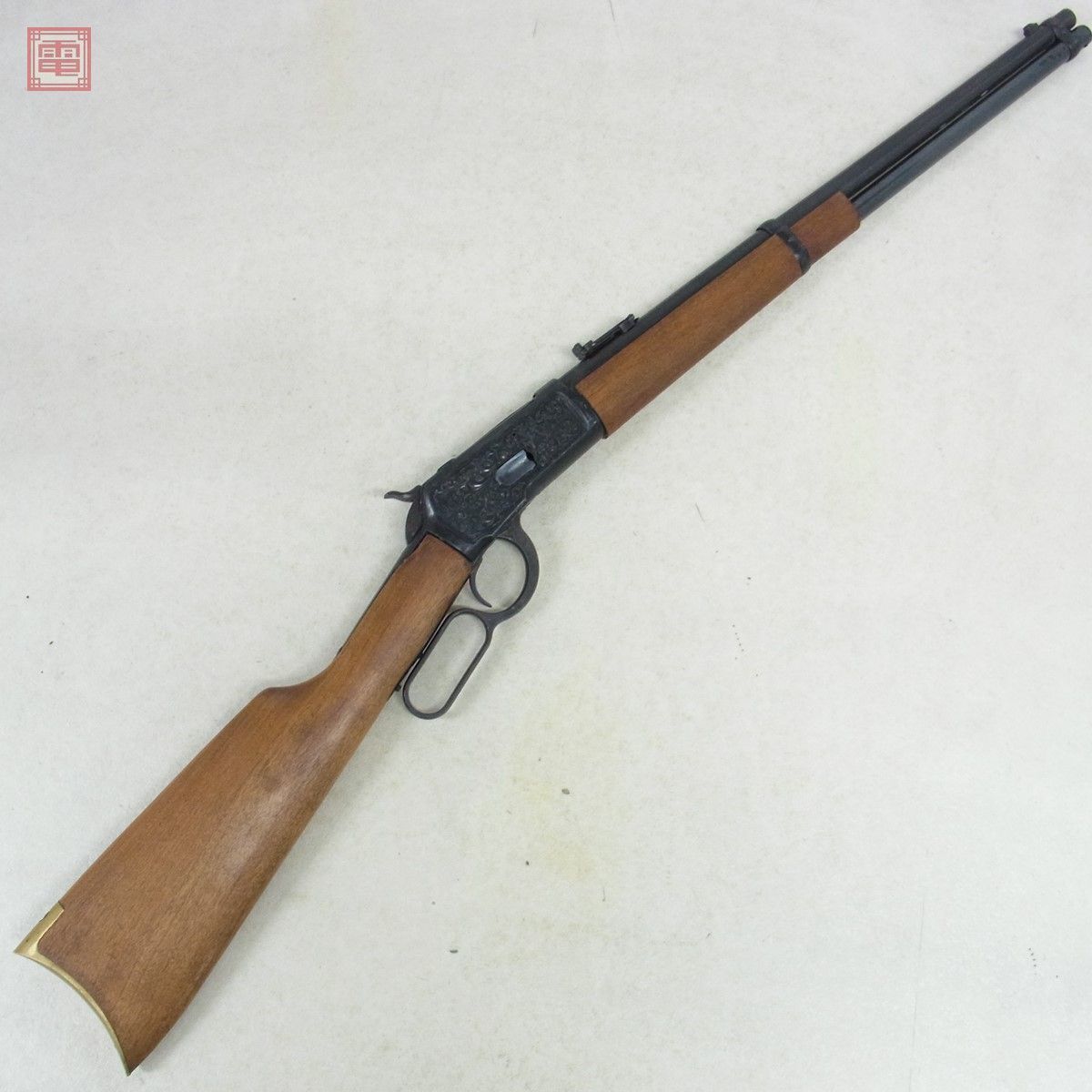 CMC 金属製モデルガン ウィンチェスター M1892 エングレーブ 木製ストック SMG 現状品【40の画像3