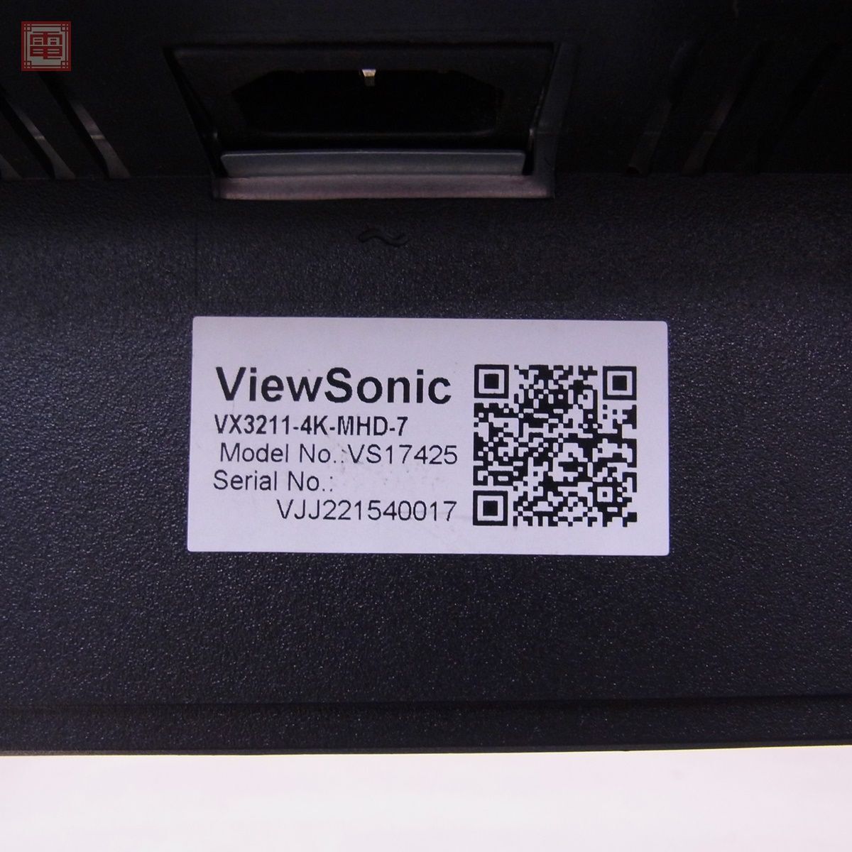 ★ViewSonic 液晶モニター VX3211-4K-MHD-7 （Model VS17425） 31.5インチ 2022年4月製 ビューソニック 現状品【EAの画像3