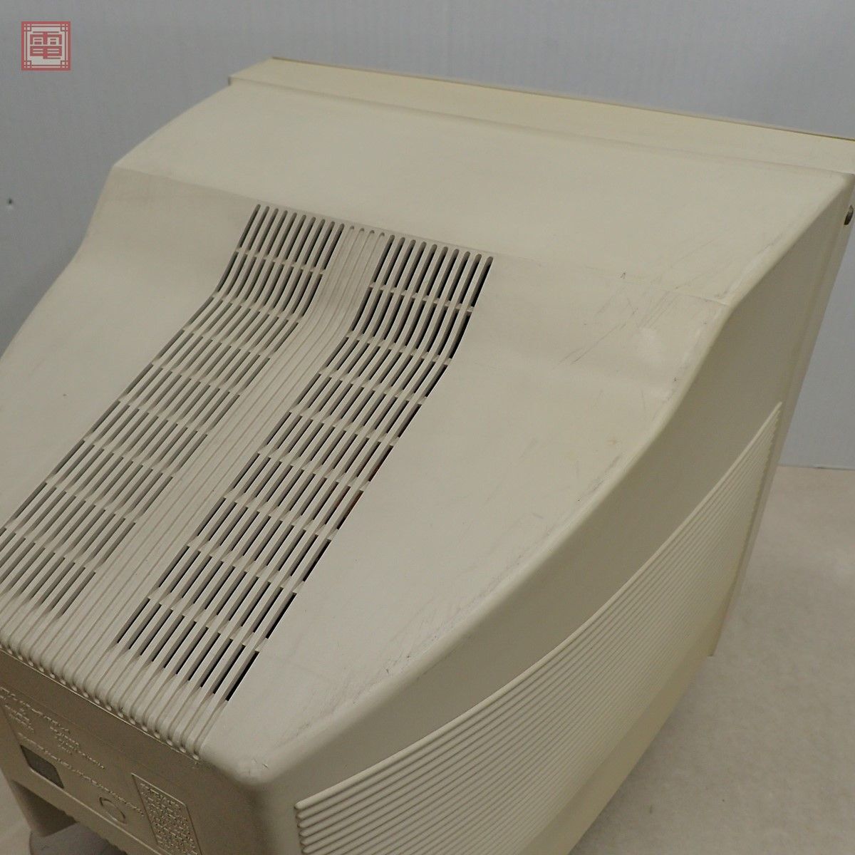 動作品 PC-8801/9801等 NEC 14インチカラーディスプレイモニター PC-KD853 日本電気 PC-KD902回転台座付 24kHz【40の画像5
