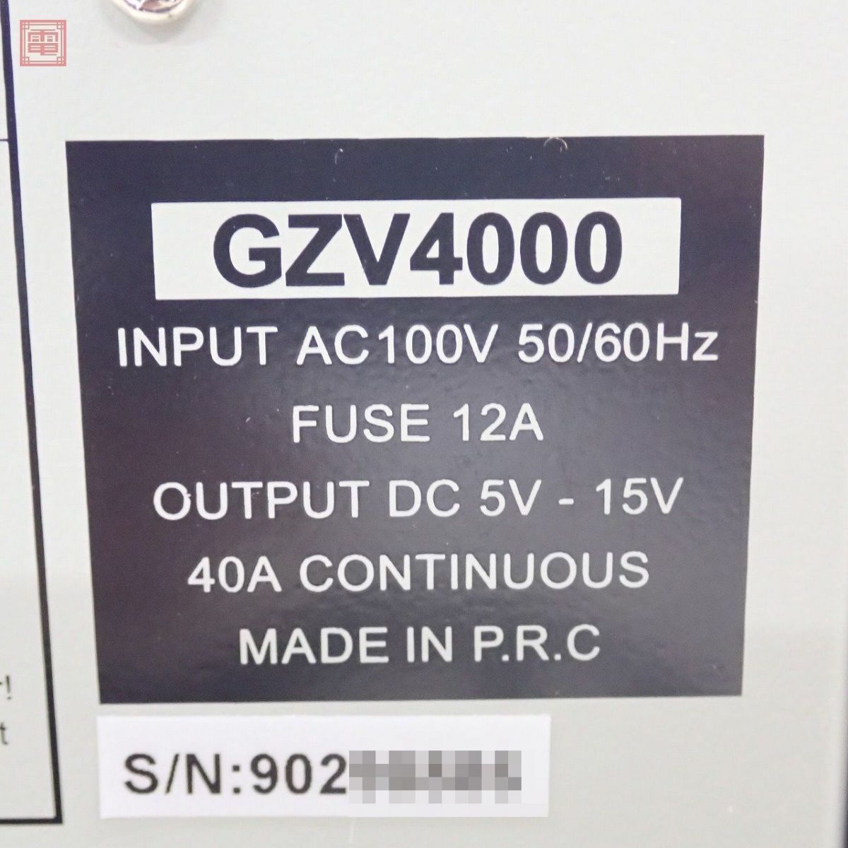 第一電波 GZV4000 DC電源 直流安定化電源 DC5V〜15V MAX40A ダイアモンド ダイヤモンド【20の画像8