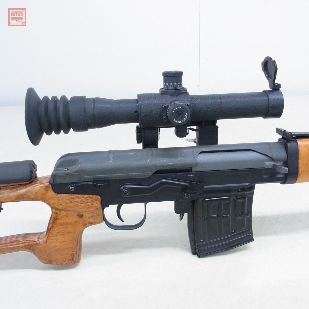 A&K electric gun SVD drag nof real wood wooden stock scope attaching present condition goods [60