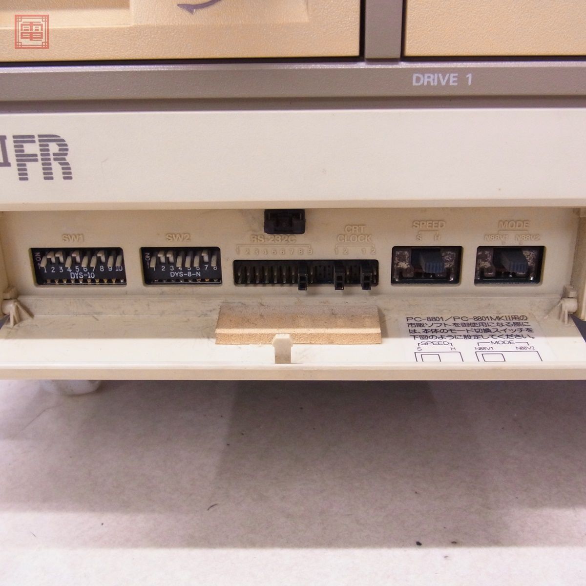  рабочий товар NEC PC-8801MKIIFR корпус клавиатура * в подарок soft есть mkIIFR Япония электрический с дефектом [40