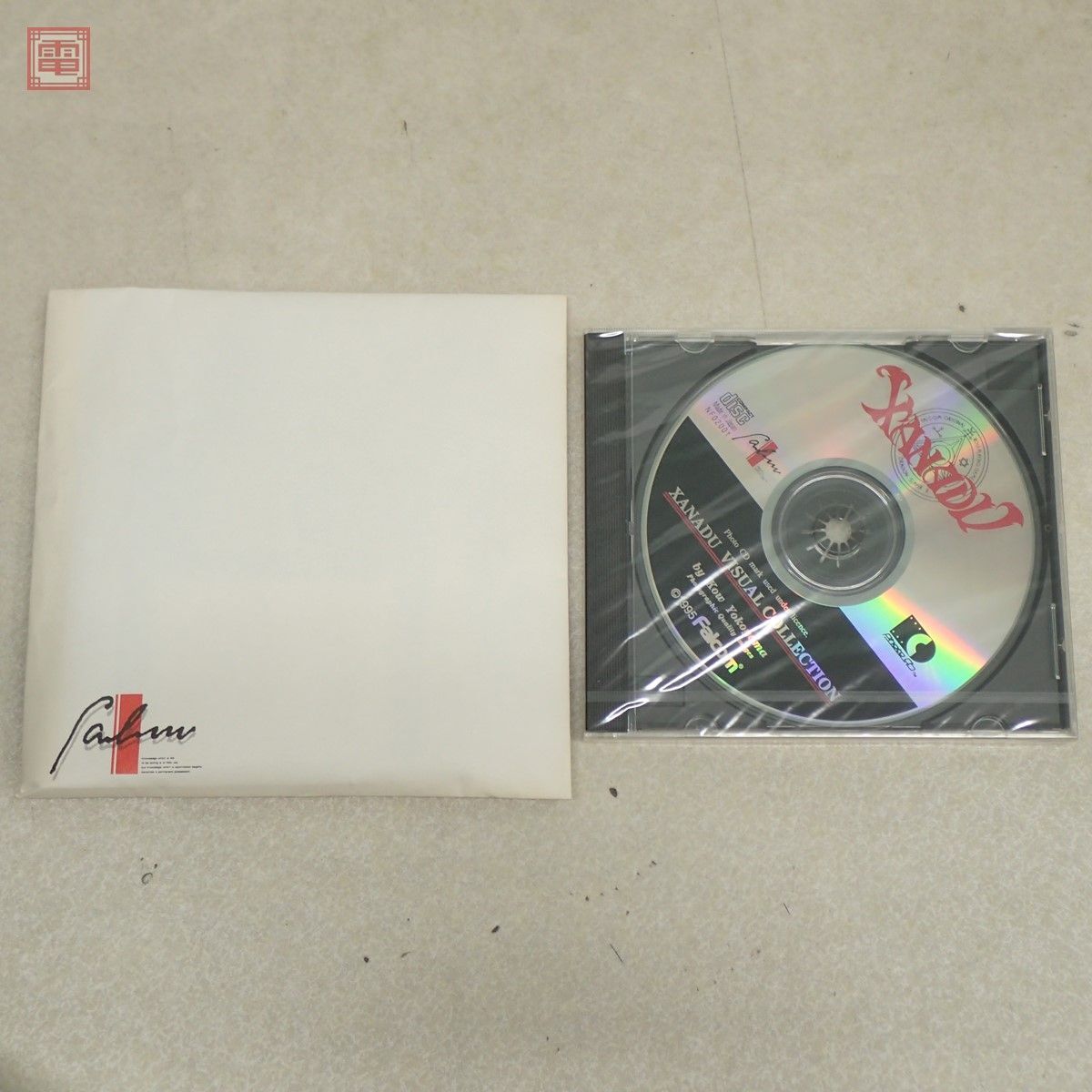 未使用 PC-9801 3.5インチFD リバイバル ザナドゥ Revival XANADU Falcom ファルコム 箱説・CD-ROM付【20_画像2
