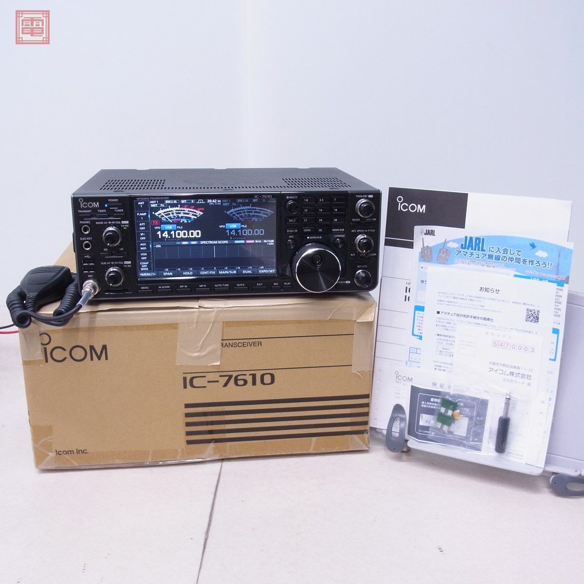  guarantee remainder approximately 1 year 6 months have beautiful goods Icom IC-7610 HF obi /50MHz 100W manual * original box attaching ICOM[SF