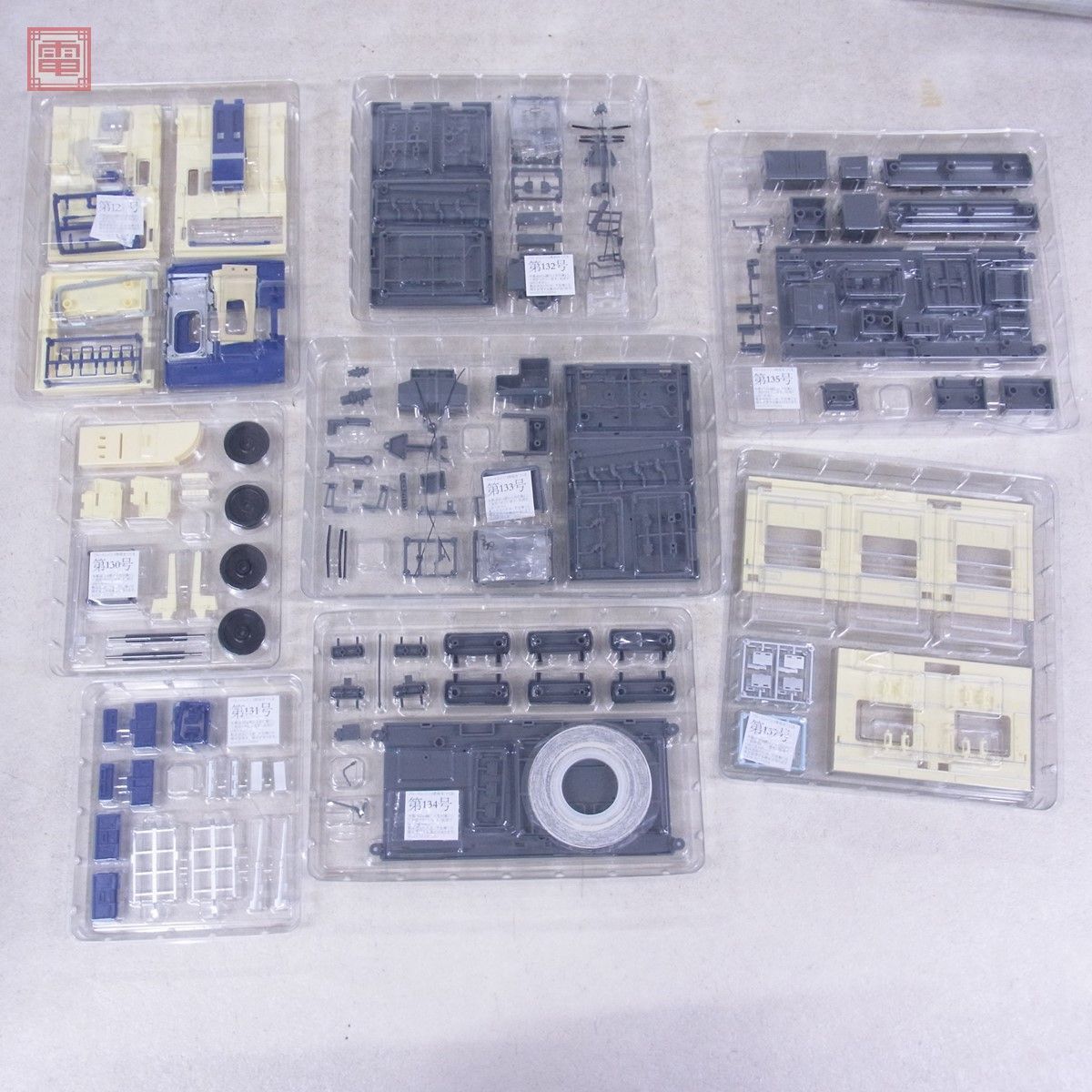  not yet constructed asheto1/32 blue to rain 3 vehicle .... extension number no. 121 number ~177 number set . pcs Special sudden [.. attaching ]A. pcs passenger car railroad model present condition goods [60