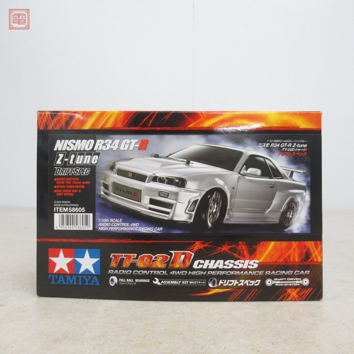 未組立 タミヤ 1/10 ニスモ R34 GT-R Z-tune(TT-02D シャーシ)ドリフトスペック ITEM 58605 TAMIYA NISMO【20_画像2