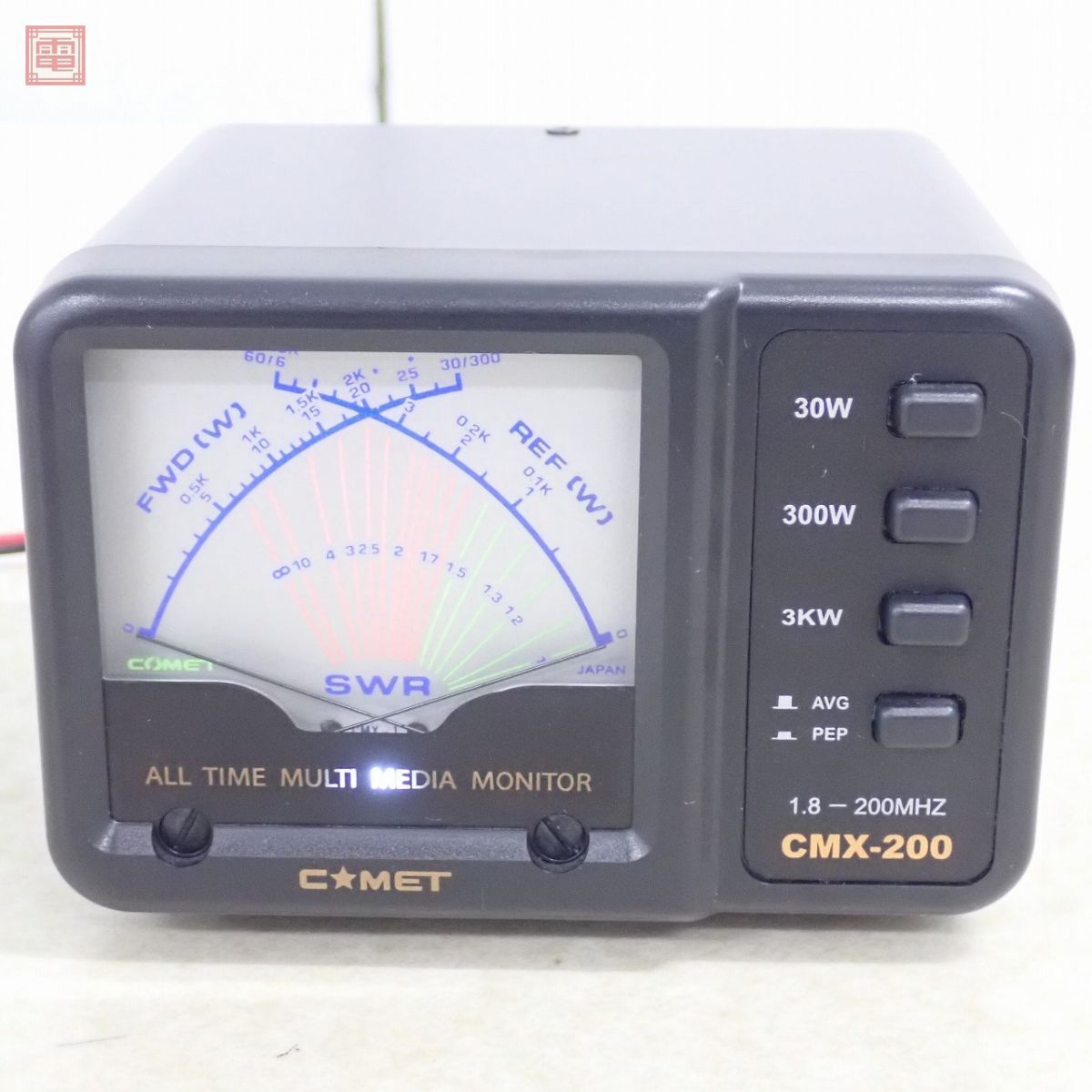 コメット CMX-200 SWR計 3kW/300W/30W クロスメーター 取説・元箱付 CMX200 COMET【10_画像2