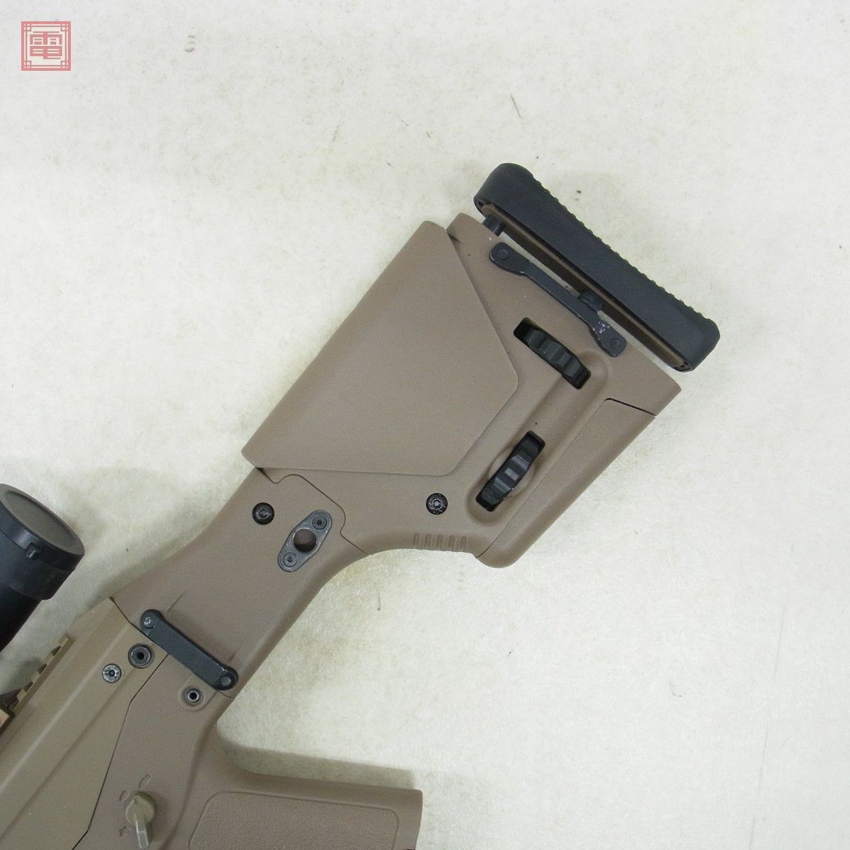 A&K 電動ガン MASADA SPR TAN マサダ MAGPUL VECTOR OPTICS MUSTANG ライフルスコープ付 電子トリガー 流速カスタム 現状品【40_画像6