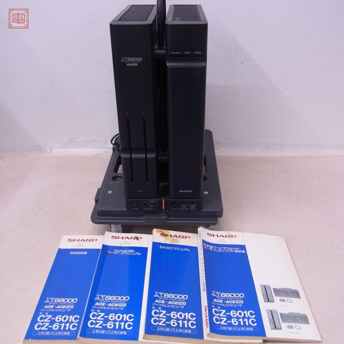 1 jpy ~ SHARP X68000ACE HD ( CZ-611C-BK ) body opinion attaching electrification OK HDD none sharp present condition goods parts taking . also please [40