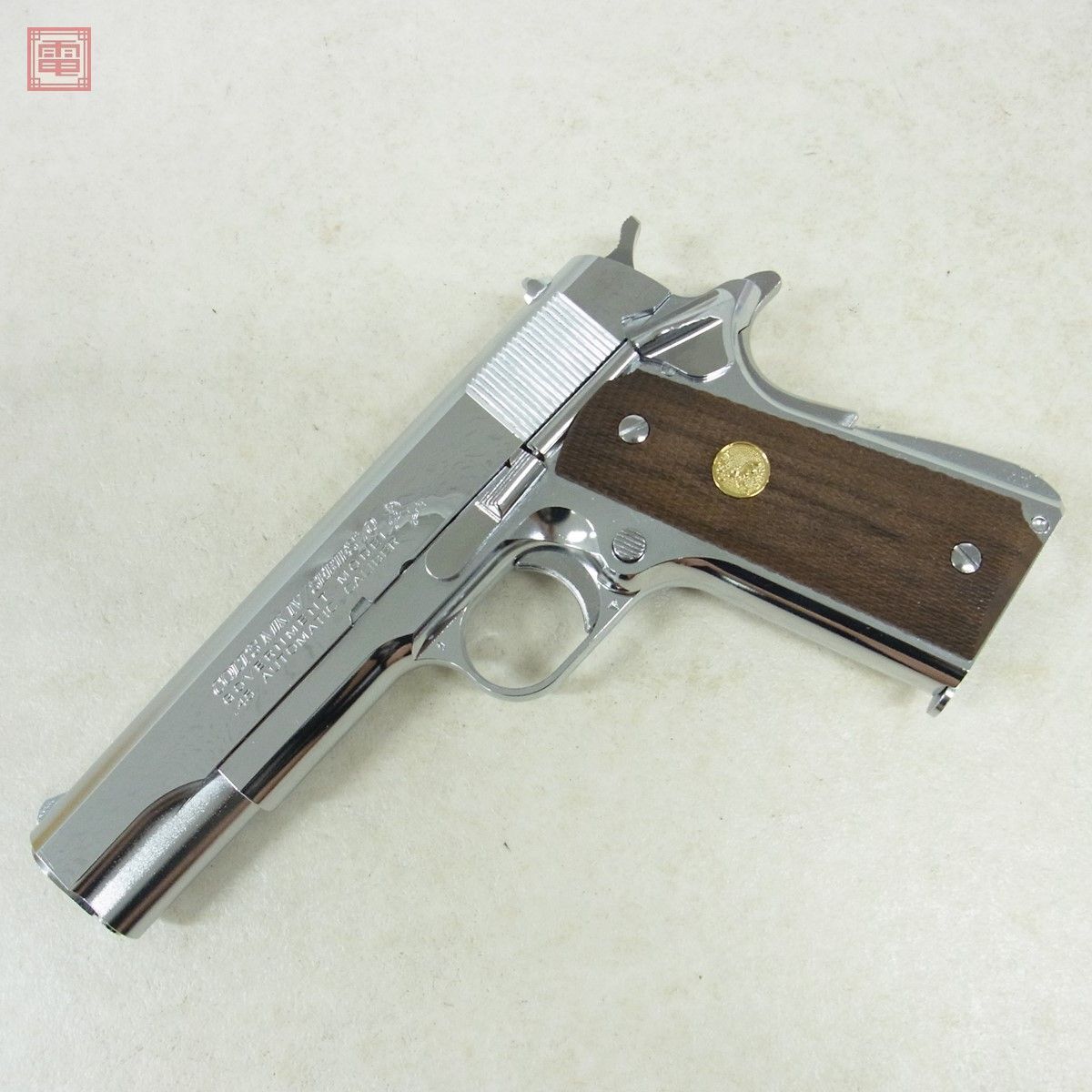 東京マルイ ガスブロ コルトガバメント シリーズ70 ニッケルフィニッシュ COLT GOVERNMENT GBB 現状品【10_画像1