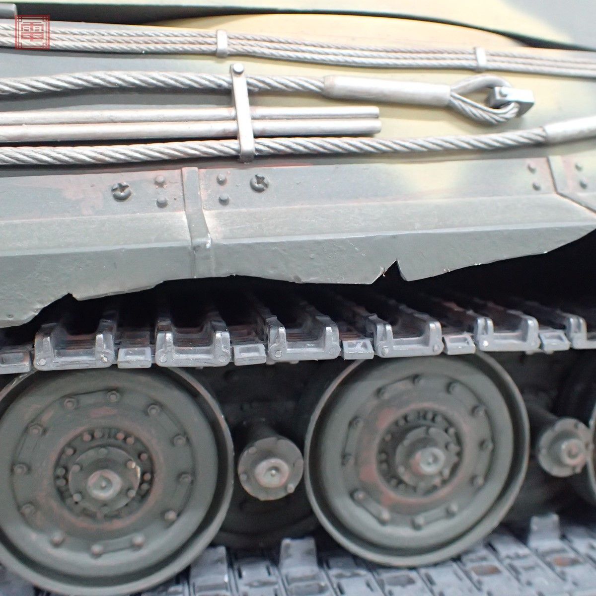 タミヤ 1/16 ドイツ重戦車 キングタイガー ポルシェ砲塔 メカ搭載 動作未確認 ジャンク TAMIYA【FE_画像10