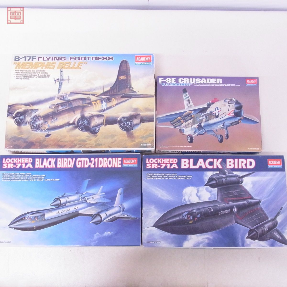  not yet constructed red temi-1/72 Blackbird / men fis* bell etc. together 4 point set ACADEMY[40