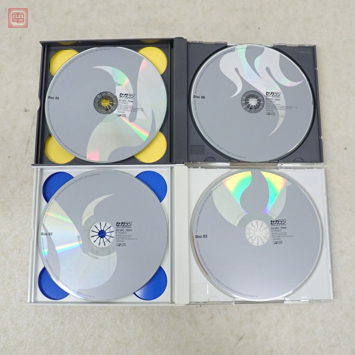 動作保証品 CD セガコン THE BEST OF SEGA GAME MUSIC VOL.1 + 2 セット SEGA セガ SME 帯/ケース付【10_画像5