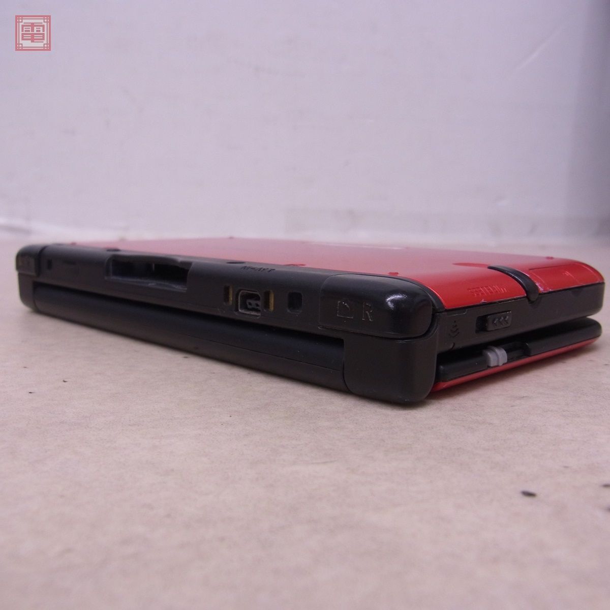 動作品 ニンテンドー 3DS LL 本体 SPR-001 レッド × ブラック RED × BLACK 任天堂 Nintendo 箱説/16GBメモリーカード付 難有【10_画像6