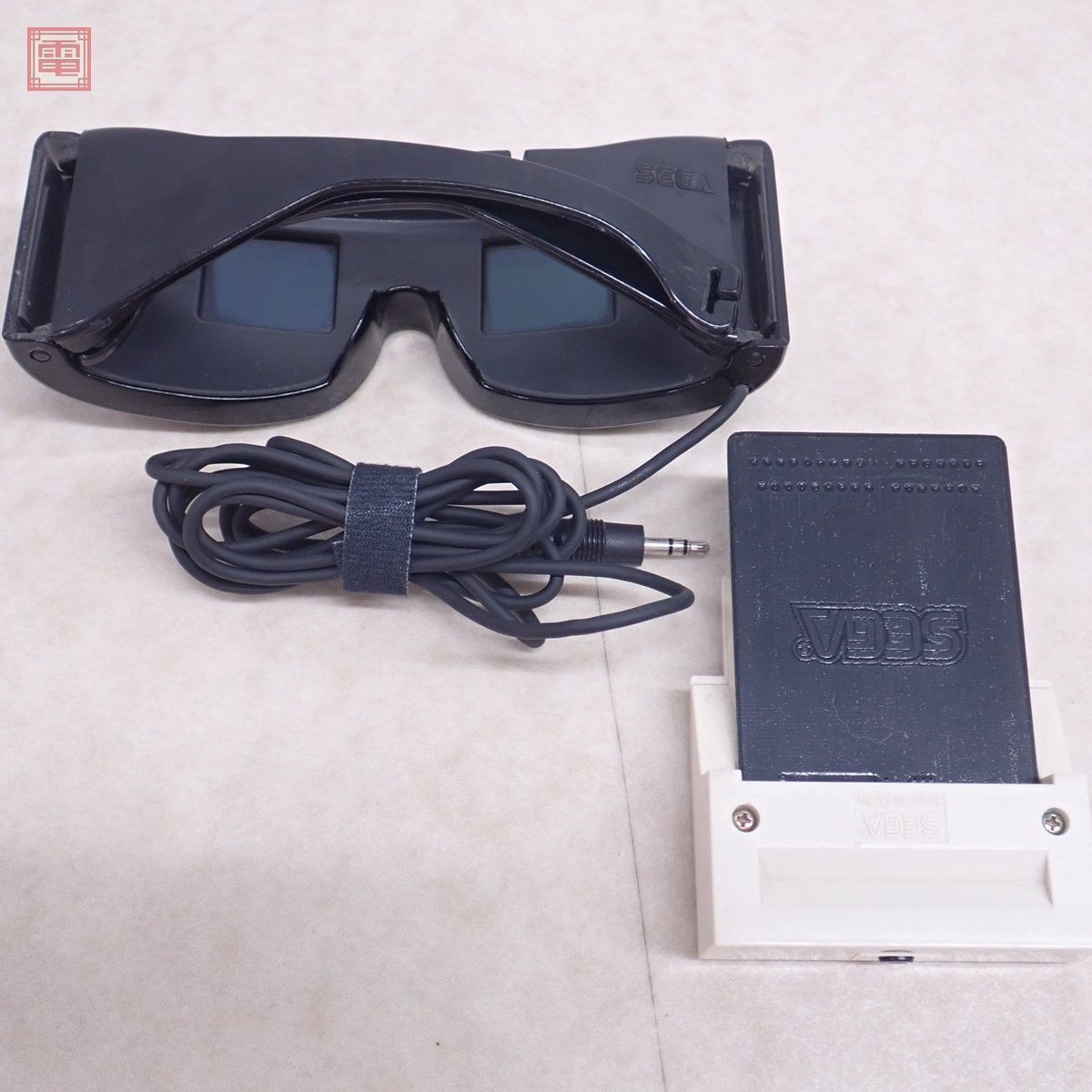 マークIII/マスターシステム セガ 3-Dグラス 3D The Sega 3-D Glasses リアル3次元ビジョン SEGA 3Dアダプタ付【10_画像2