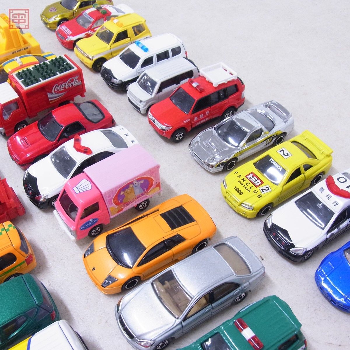  Tomica made in China Nissan Skyline GT-R R34/ Honda NSX/ Mitsubishi triton other together 60 pcs. set car body only TOMICA present condition goods [20