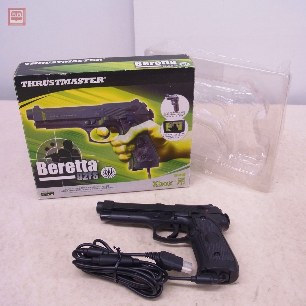 XBOX 周辺機器 ベレッタ Beretta 92FS ガンコントローラー ガンコン スラストマスター THRUSTMASTER 箱付【20_画像1