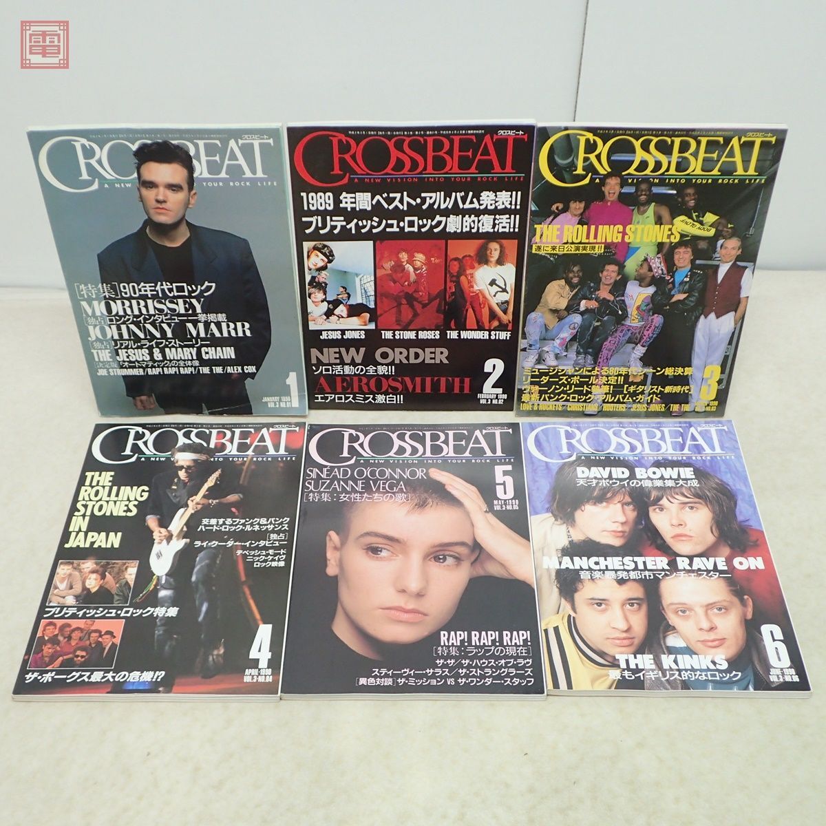 CROSSBEAT クロスビート 1990年〜1992年 全36冊揃 NIRVANA/AEROSMITH/DAVID BOWIE/PRINCE/ROLLING STONES まとめ売り 当時物 洋楽【20_画像2